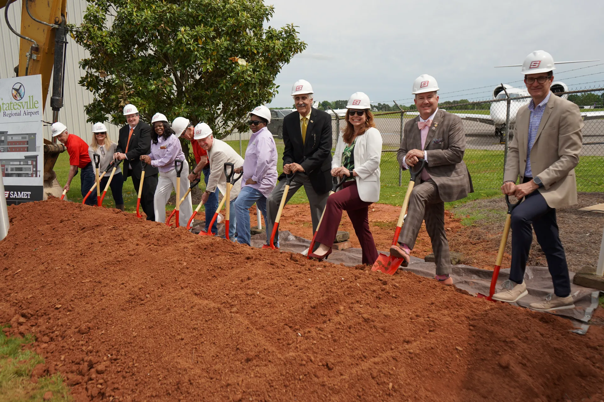 Groundbreaking Ceremony For New Terminal At Statesville Regional Airport