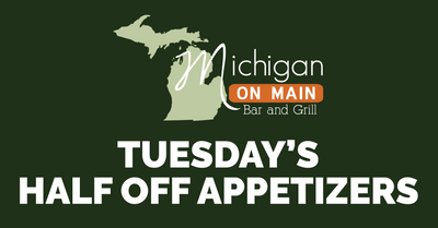 Tuesday’s Half Off Appetizers Night