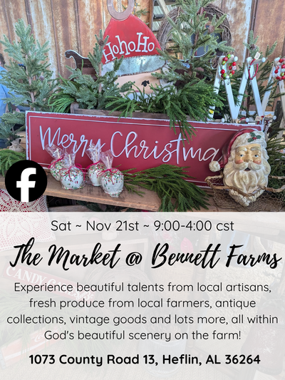 The Market @ Bennett Farms sign