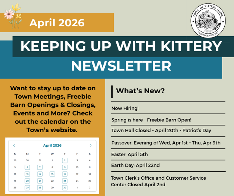 Kittery Newsletter - April 2026