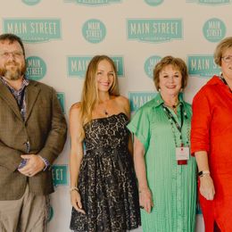 2023 -24 Awards Dinner Attendees Foley Main Street President Chad Watkins, Design Committee member Jessica Kinsey, Alabama State Representative and Foley Main Street Foundation board member Frances Holk Jones, Foley Main Street Executive Director Darrelyn Dunmore and City of Foley Executive Director of Infrastructure and Development, Wayne Dyess.