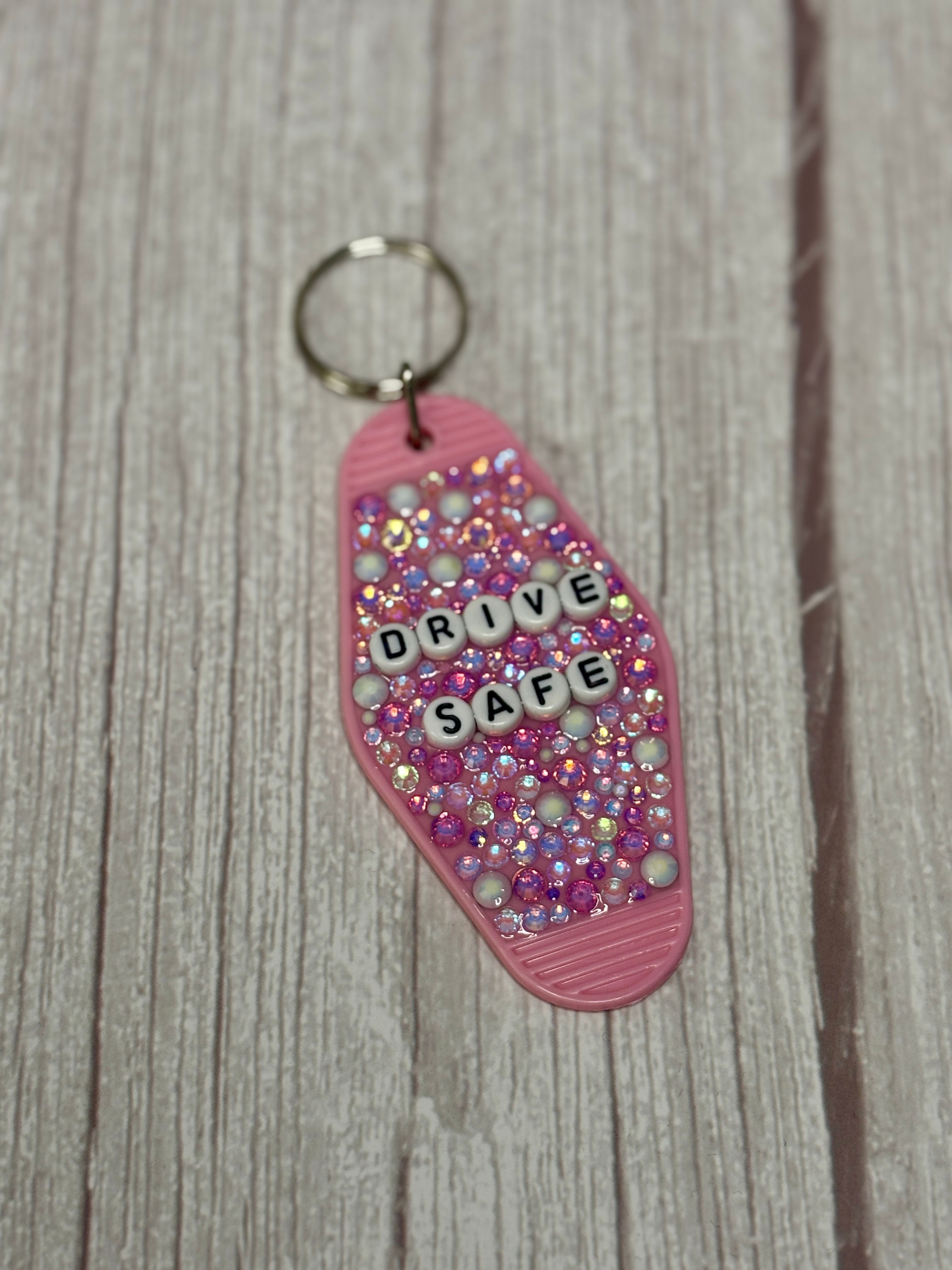 Motel keychain Drive Safe Image