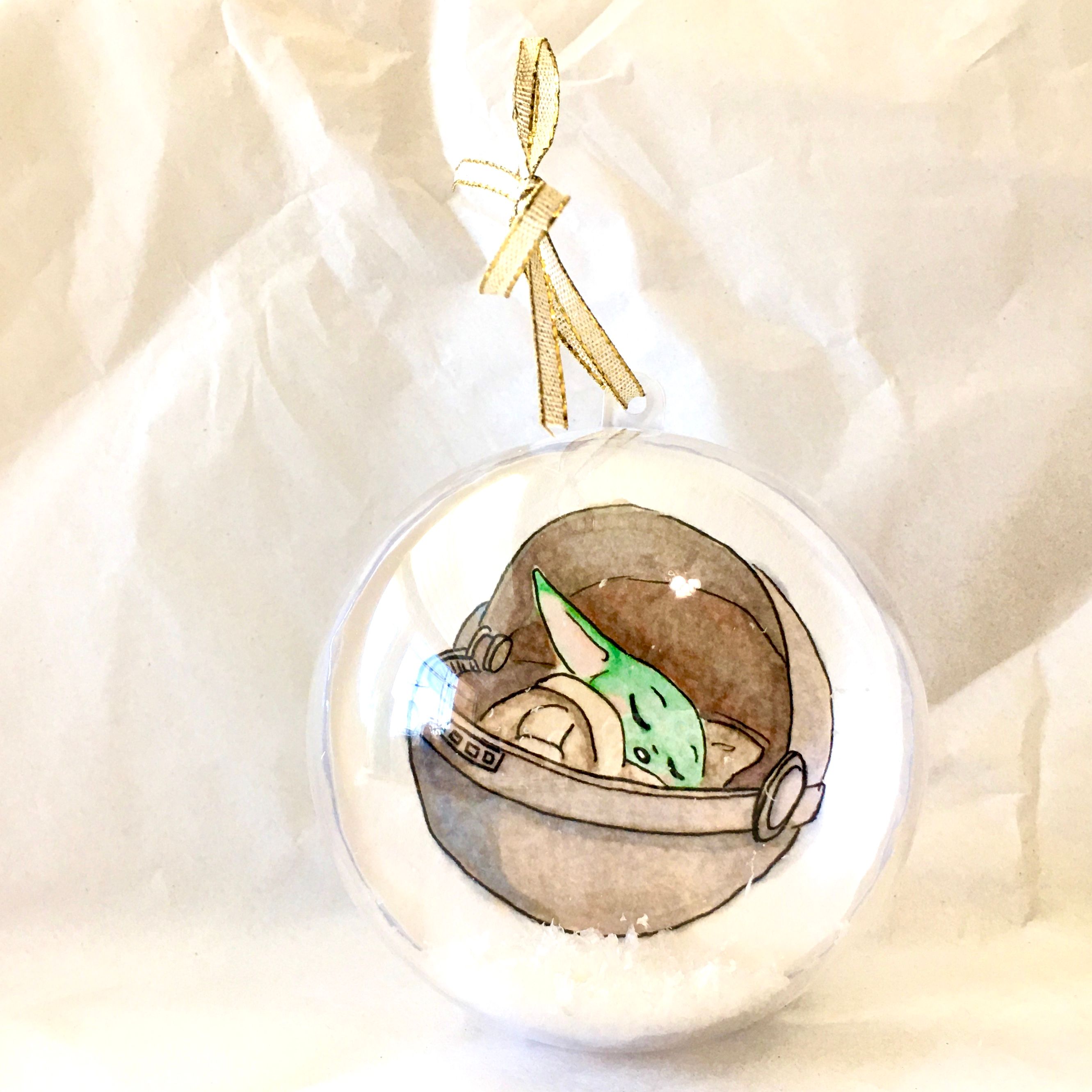 Ornament Inspired by Baby Yoda Image