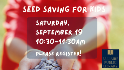 Seed Saving For Kids