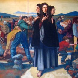 Images At the Crossroads Fresco At the Civic Center