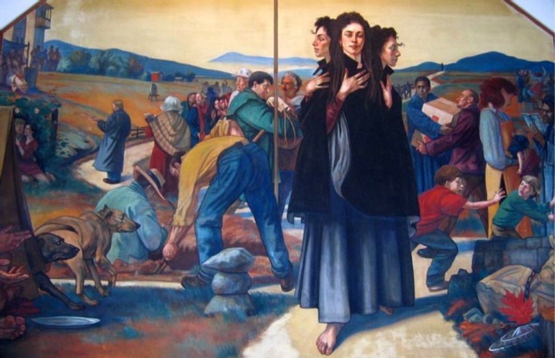 Images At the Crossroads Fresco At the Civic Center