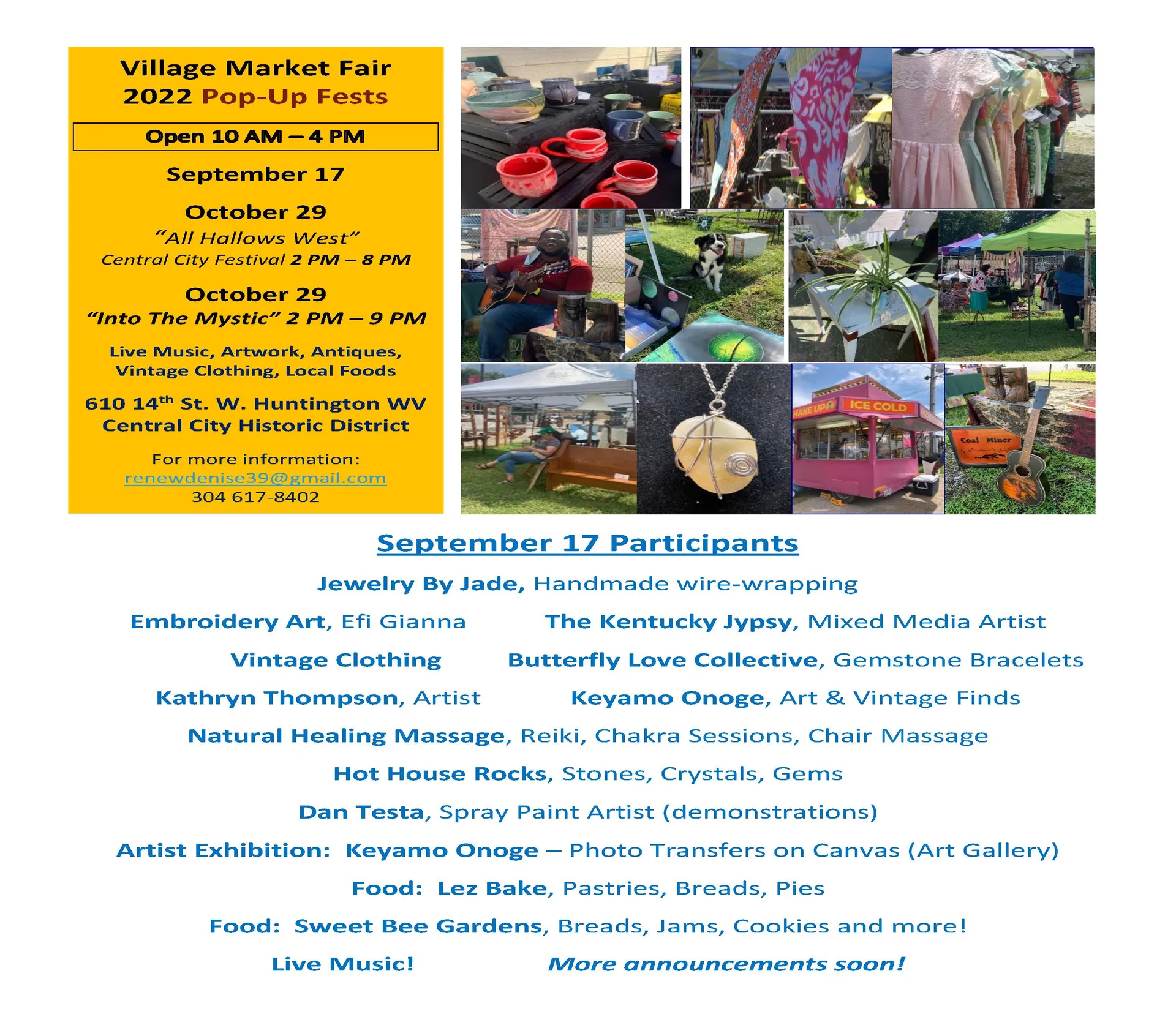 Market Fair Flyer for September 17th