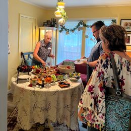 There was a wonderful selection of food at the Copper Kettle Cottage for the Foley Main Street Volunteer Appreciation reception at Copper Kettle Cottage. 