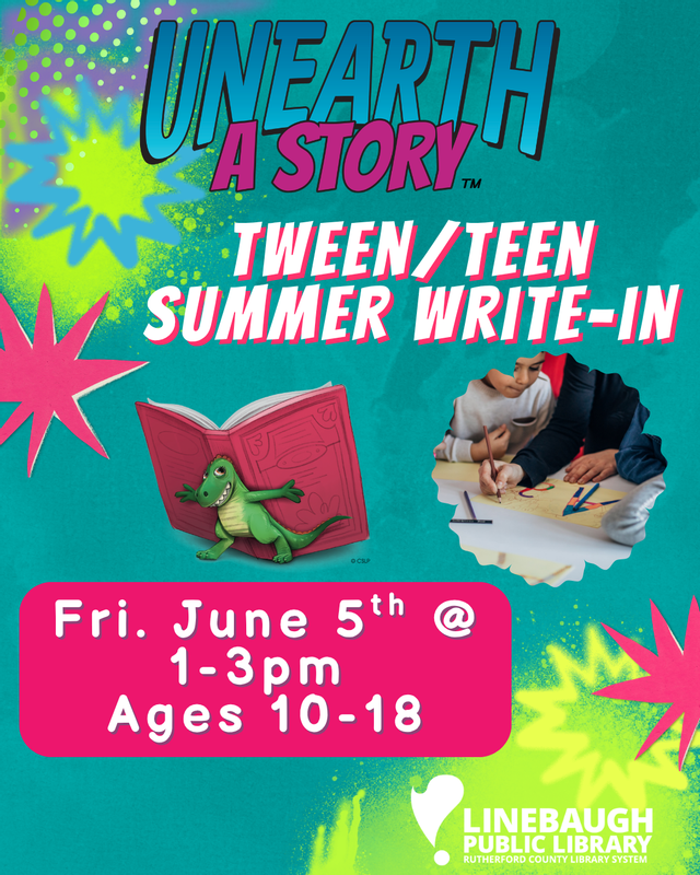 Tween/Teen Summer Write-Ins at Linebaugh
