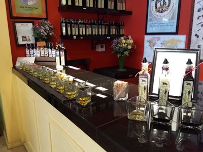 Sampling our olive oils and balsamics are always a fun way to find your favorite flavor.