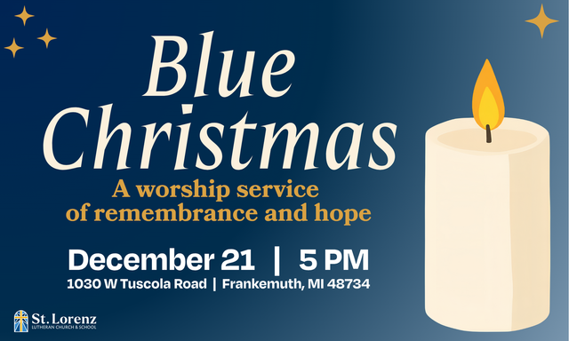 Blue Christmas Service at St. Lorenz