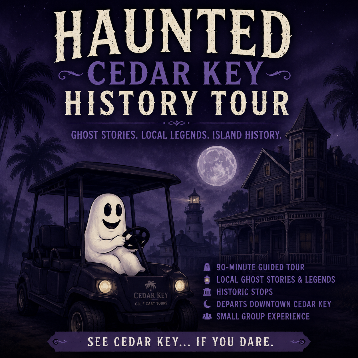 Cedar Key Haunted History Golf Cart Tour Image