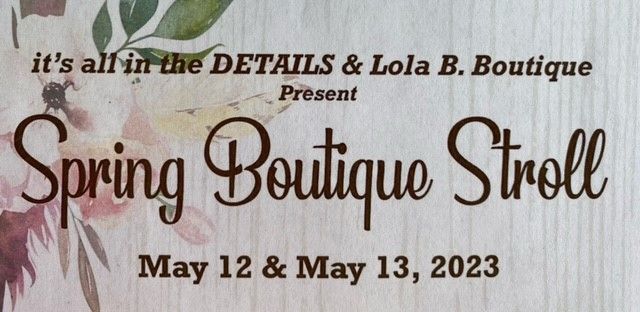 Spring Boutique Stroll