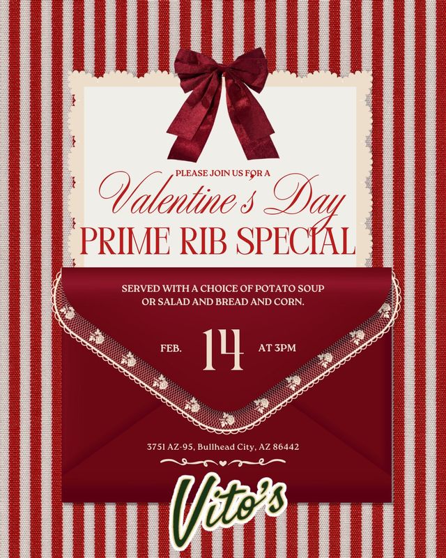 Valentine's Day Prime Rib Special