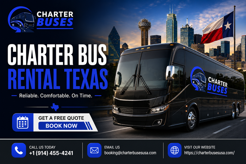 Affordable Charter Bus Rental Texas for Group Transportation