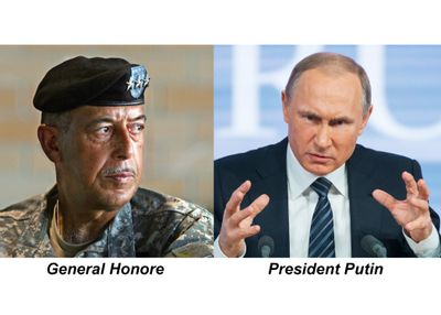 General Honore and President Putin - We're living in 'The New Normal,' so Putin won't get away with lying to the Russian people