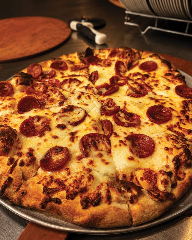 Freshly baked by Warehouse Pizza