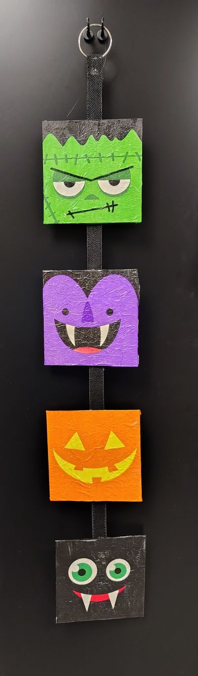 Adult Craft Take-n-Make: Halloween Faces Hanger