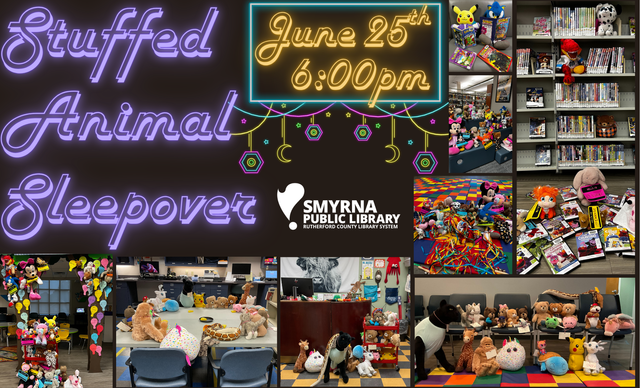 Stuffed Animal Sleepover at Smyrna Public Library