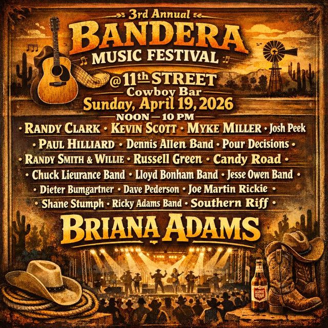 3rd Annual Bandera Music Festival