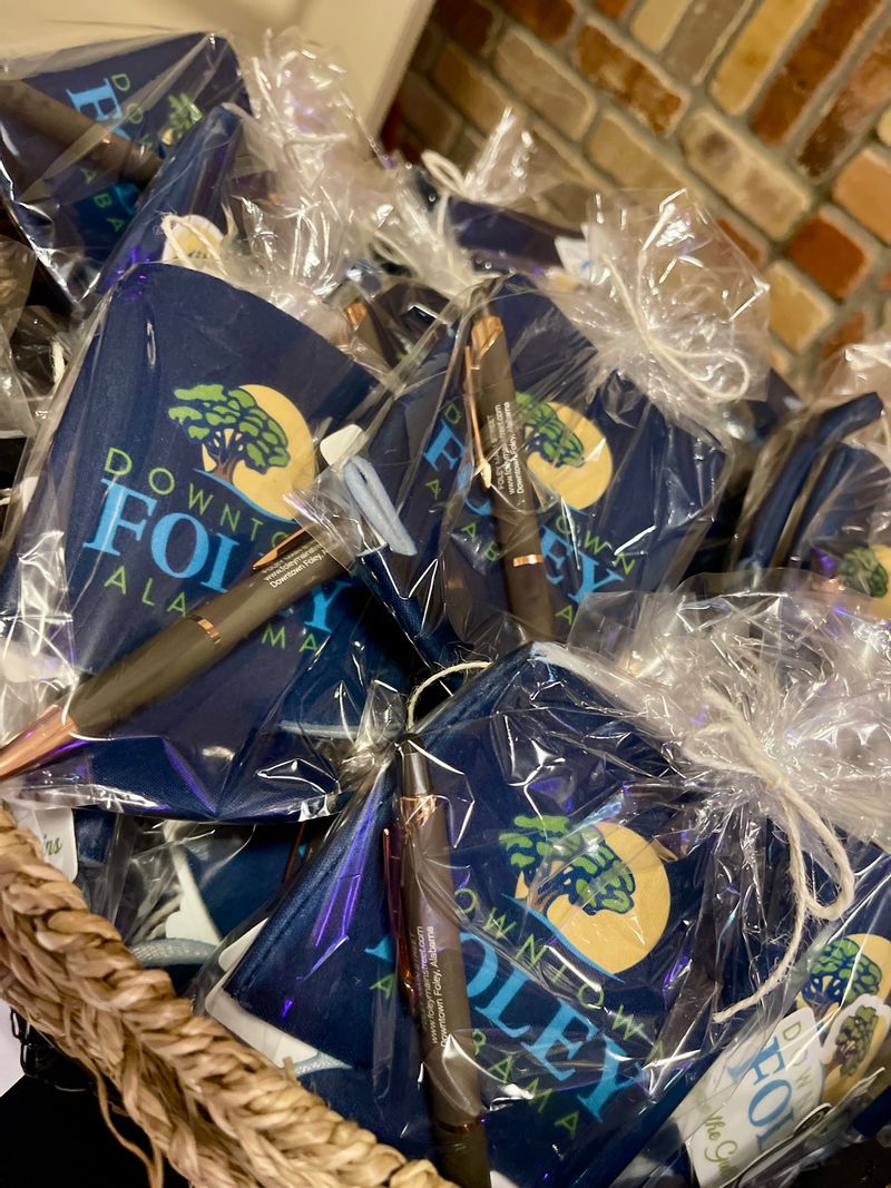 Basket of Foley Main Street goodies. 