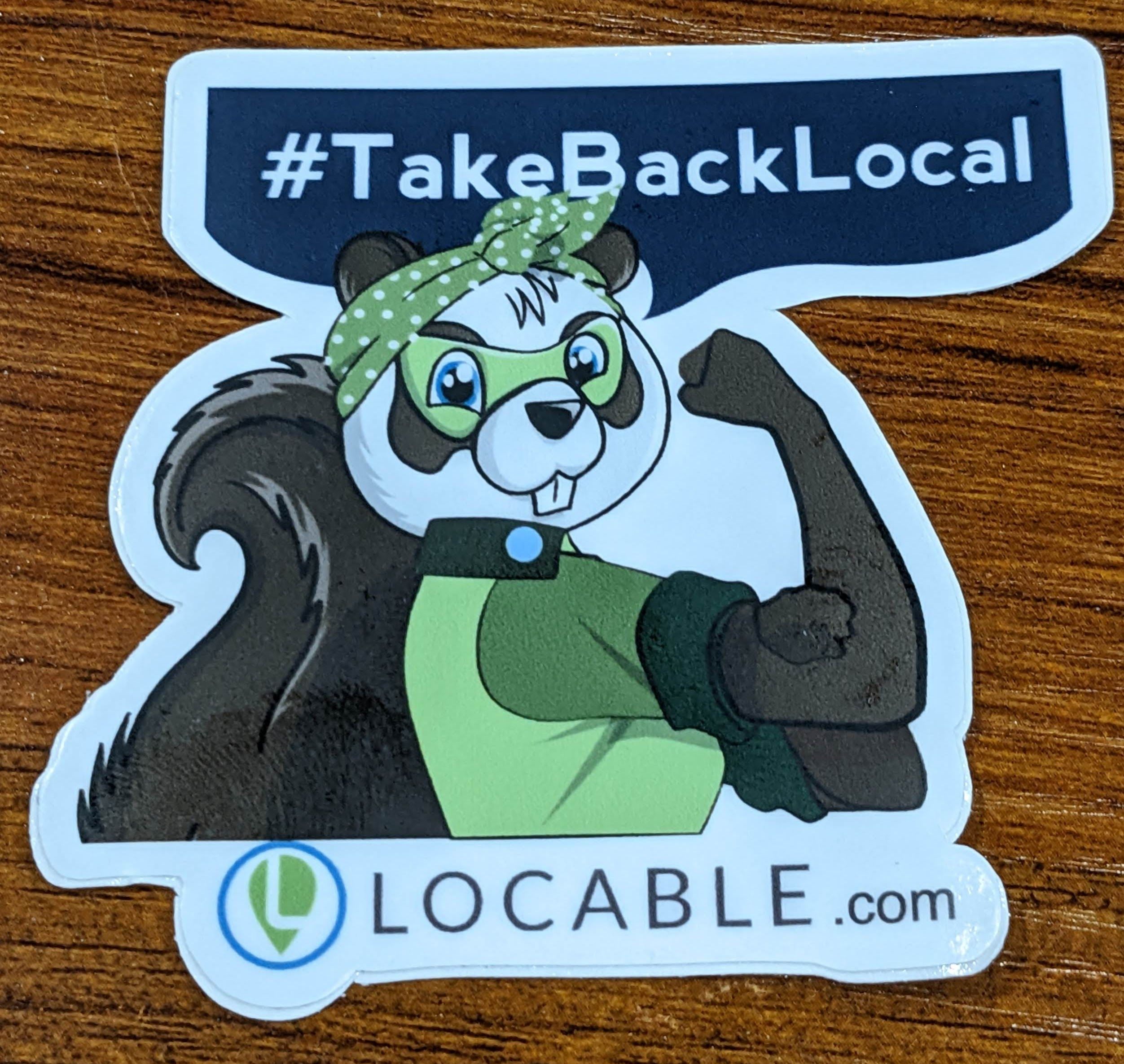 Beatrice #TakeBackLocal Sticker (Inspired by Rosie the Riveter) Image