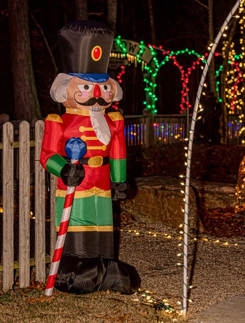 Nutcracker Christmas display at Christmas event in Villa Rica