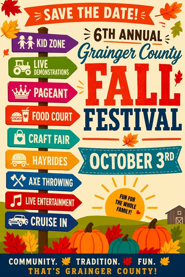 6th annual grainger county fall festivl