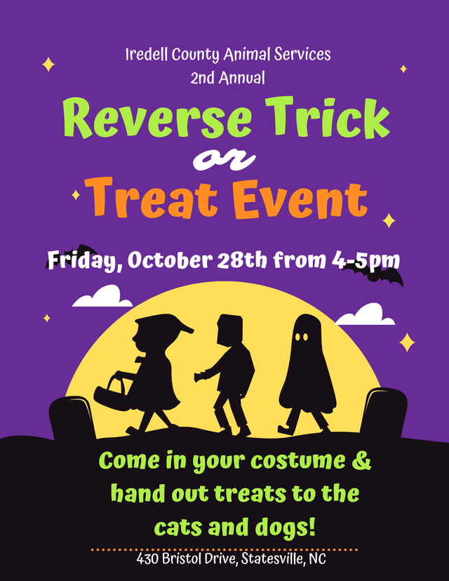 Reverse Trick or Treat Event