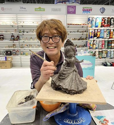 Precious Moments Master Sculptor Signing with Hiko Maeda