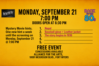 Michael's Monthly Mystery Movie: September 21, 2026
