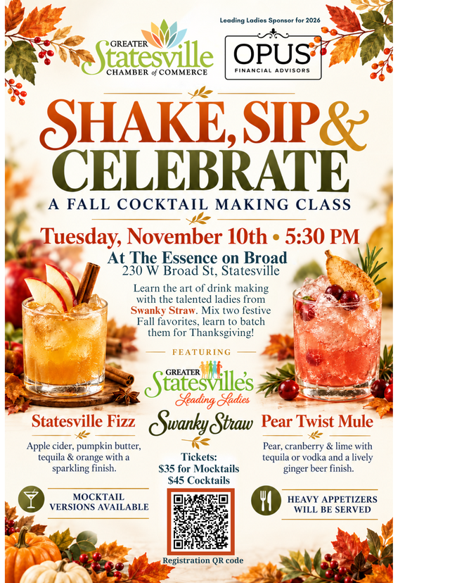 Shake, Sip & Celebrate: Fall Cocktail Making Class