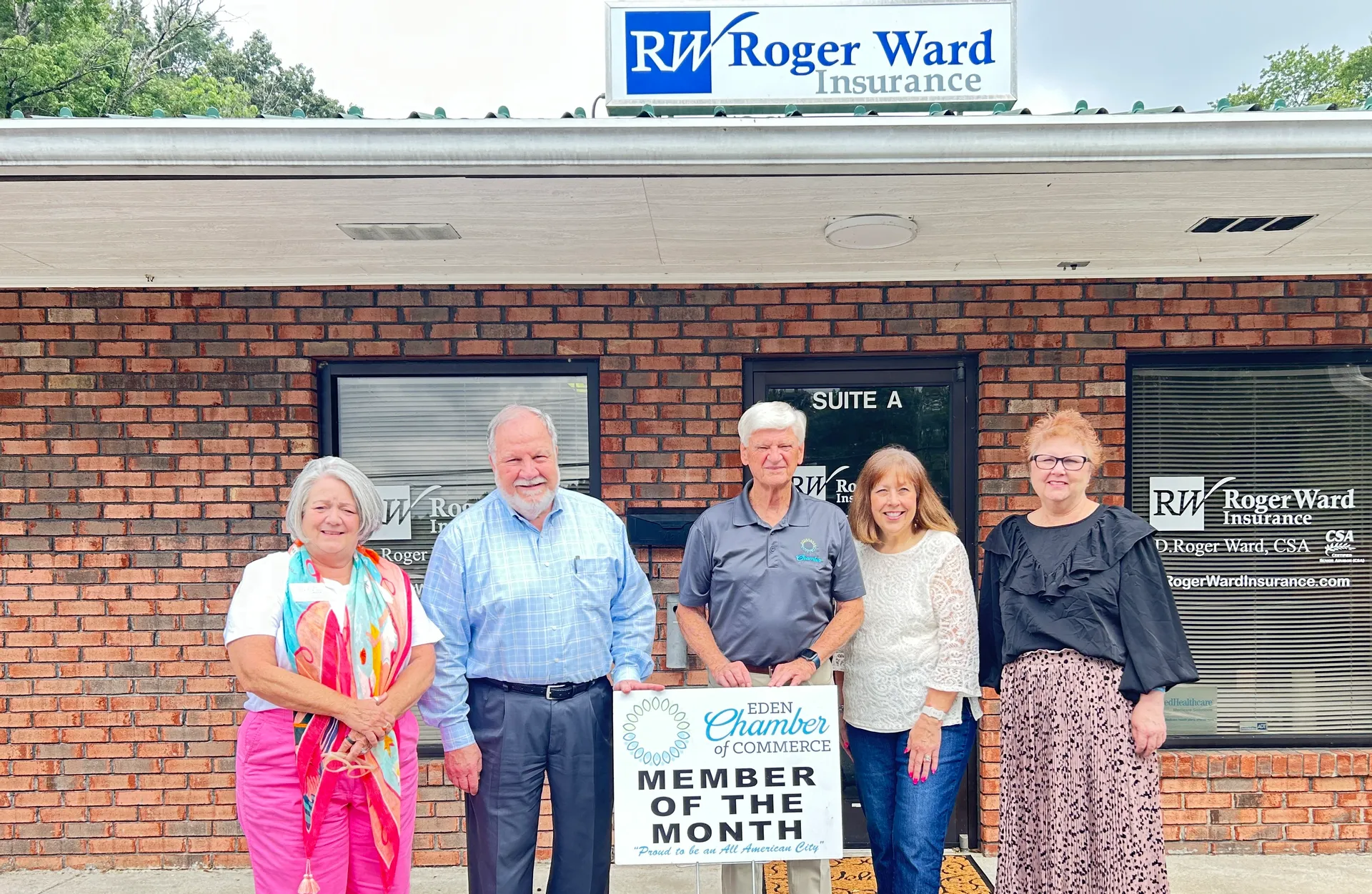 Congratulations to Roger Ward Insurance, our September Member of the Month!