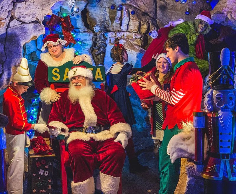 Santa and his elves at Christmas at Rickwood Santa and his elves at Christmas at Rickwood