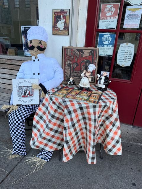 Italian Chef Scarecrow on the Murfreesboro Square