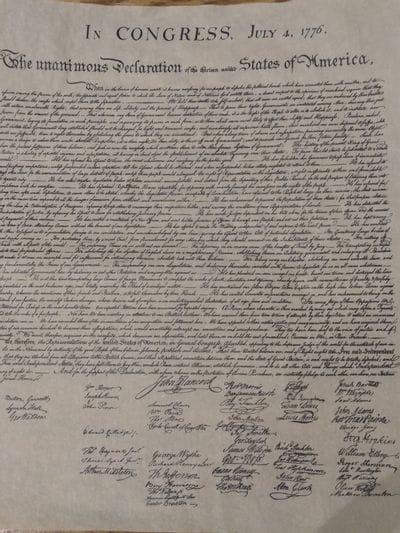 Public Reading of the Declaration of Independence