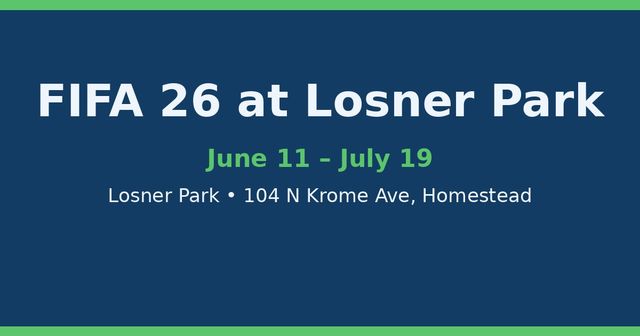 FIFA 26 World Cup Celebration at Losner Park