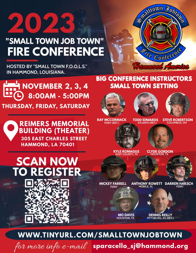 2023 "Small Town Job Town" Fire Conference