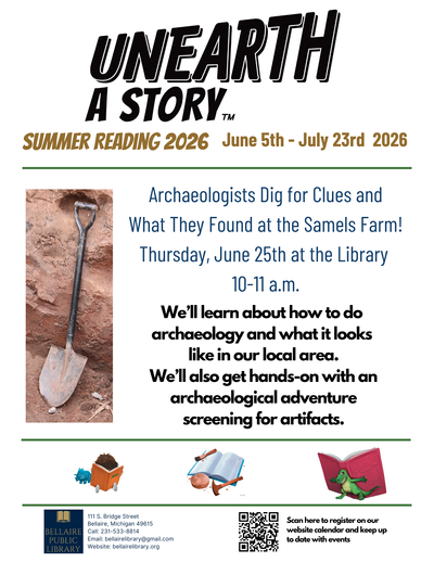 Summer Reading Program Archaeologists DIg For Clues