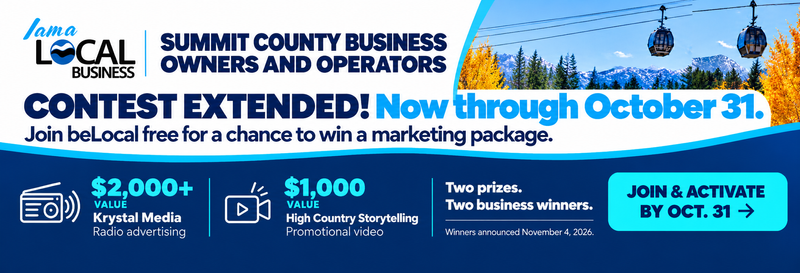 beLocal Merchant Contest EXTENDED Through October 31! Early signups get rewarded! Sign up and activate by October 16 for 3 chances to WIN one of two marketing packages! Already joined? You're included! New participants can still enter through October 31. Two Winners Announced November 4! SIGN UP FREE & ENTER TO WIN!