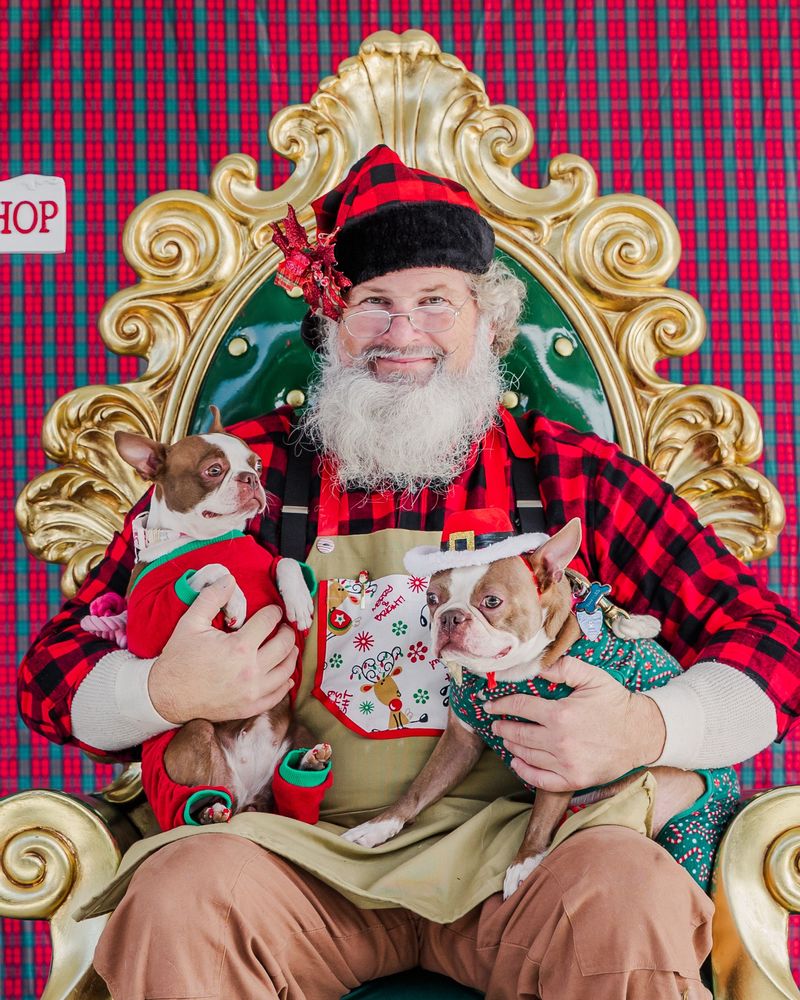 Santa photo op with your favorite pet at the Paws&Claus Christmas event.