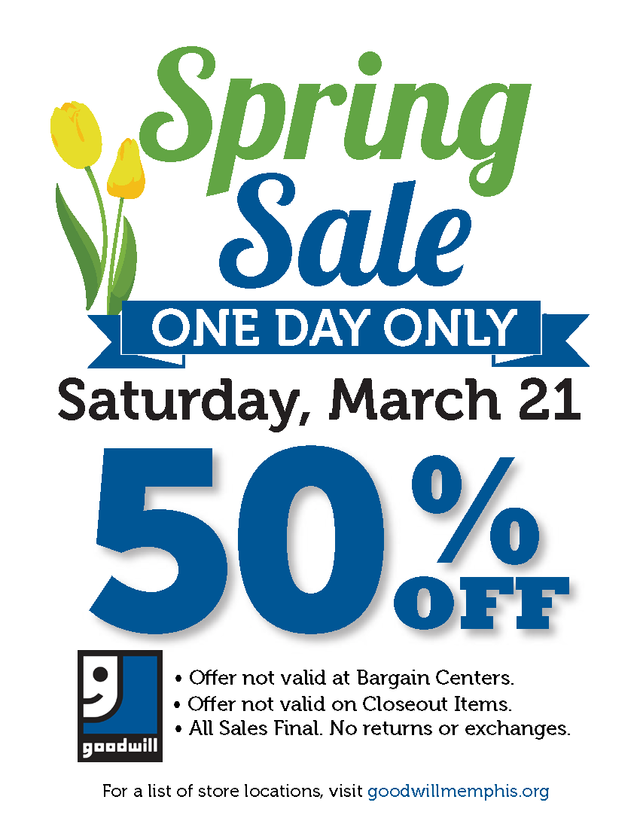 Goodwill Spring Sale
