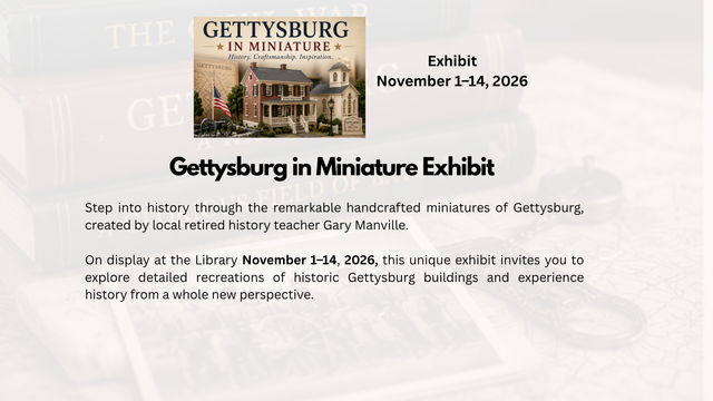 Gettysburg in Miniature Exhibit