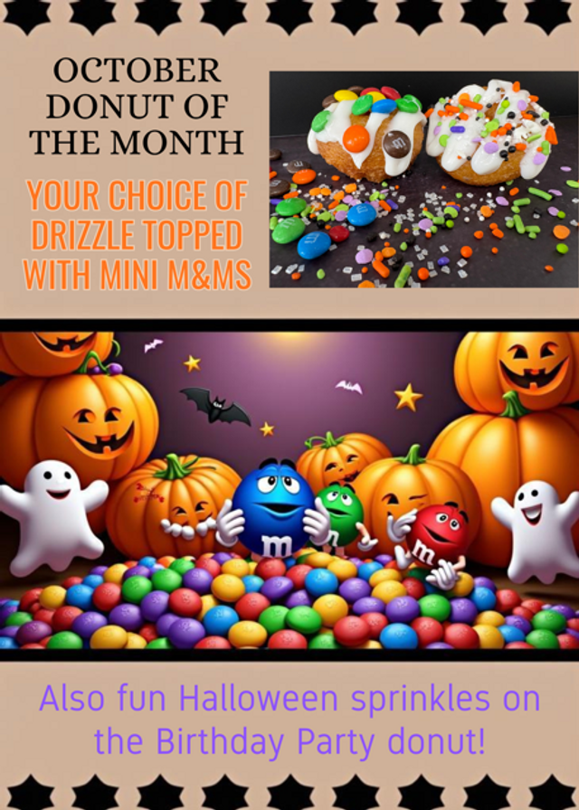 October Donut of the Month at Small Town Mini Donuts