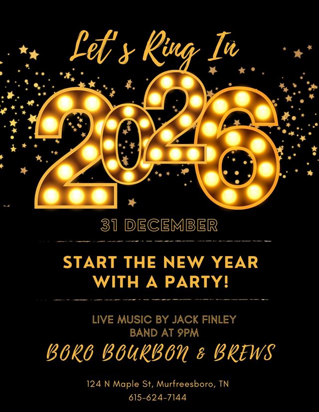 Boro Bourbon and Brews new year's eve party