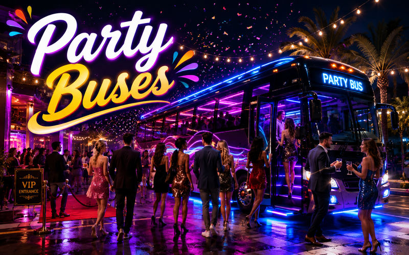 Party Bus Rental for Comfortable & Exciting Group Travel