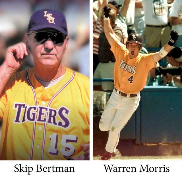 Skip Bertman and Warren Morris, LSU Baseball