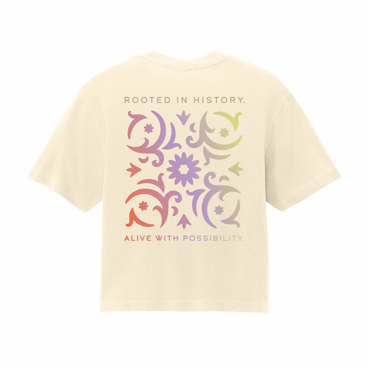 Womens Box Tee Ivory Image