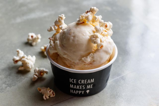 Hattie Janes ice cream and popcorn