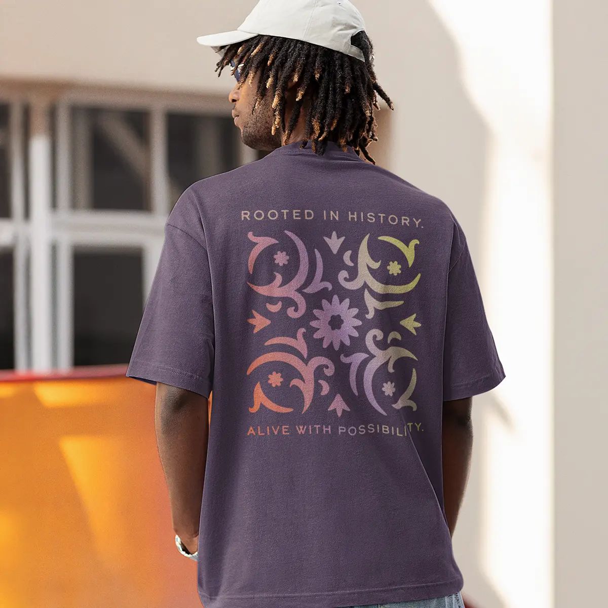 Rooted in History, Alive with Possibility Unisex Plumb Tee Image